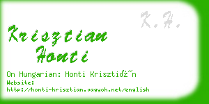 krisztian honti business card